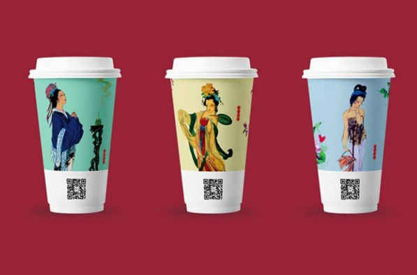 奶茶包裝設計的市場!情侶和奶香融合的主題很適合!