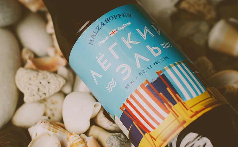 杭州沙灘啤酒包裝設計,主題啤酒包裝設計,插畫風格啤酒包裝設計公司