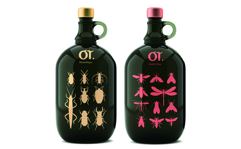 莫斯科昆蟲(chóng)“或葡萄酒”品牌包裝設(shè)計(jì),不過(guò)看起來(lái)有點(diǎn)恐怖