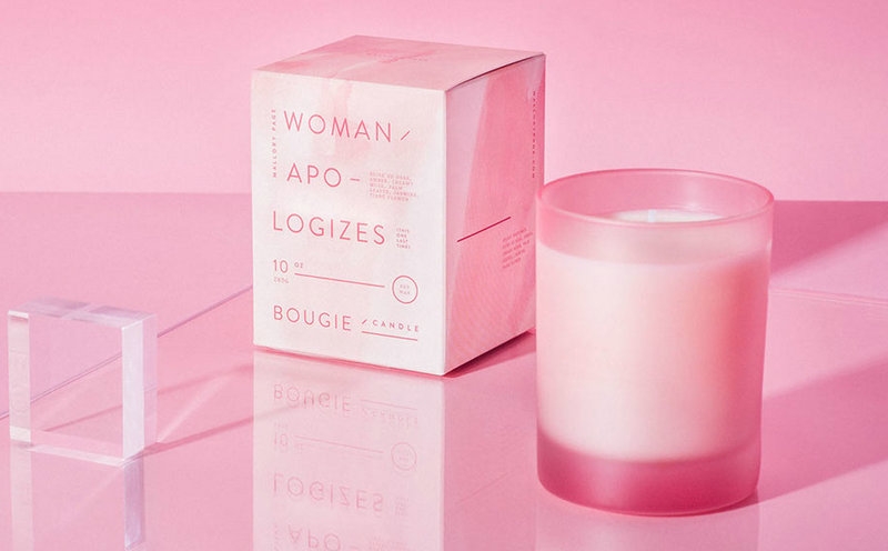 蠟燭包裝設(shè)計(jì),大規(guī)模的使用單色繪畫(huà)