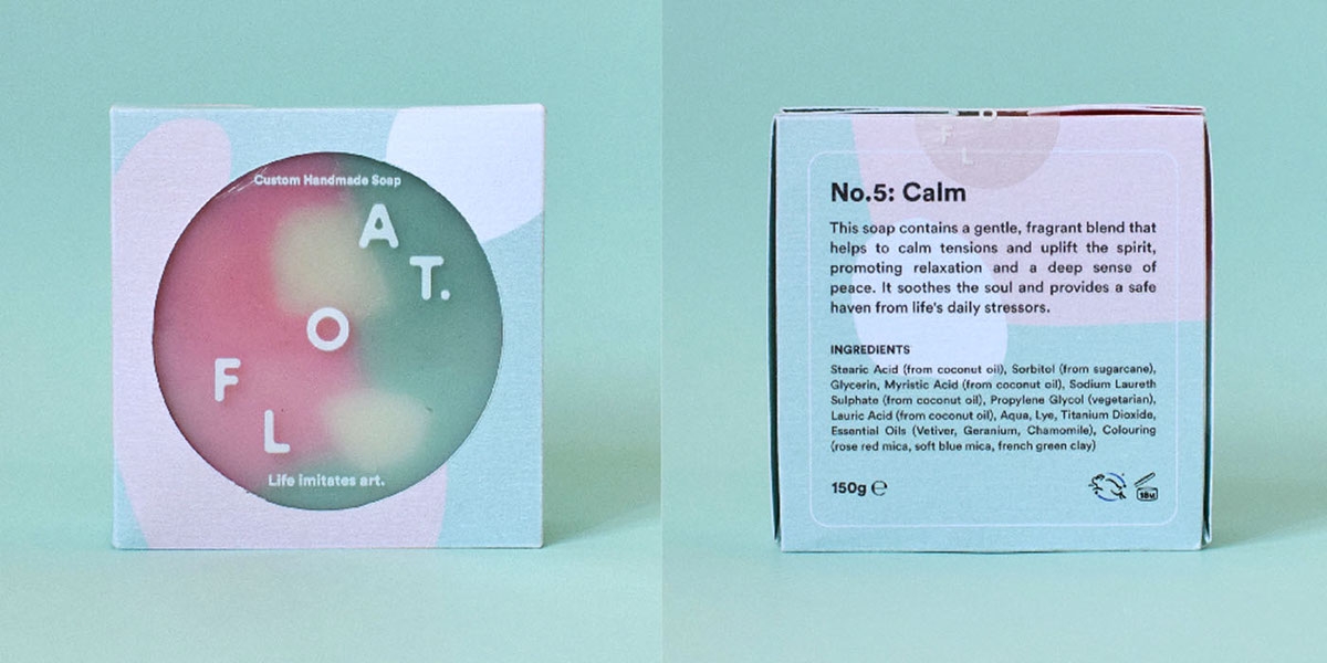 沐浴時間，全新的沐浴用品香皂產品包裝設計，盡情的放松休息吧！