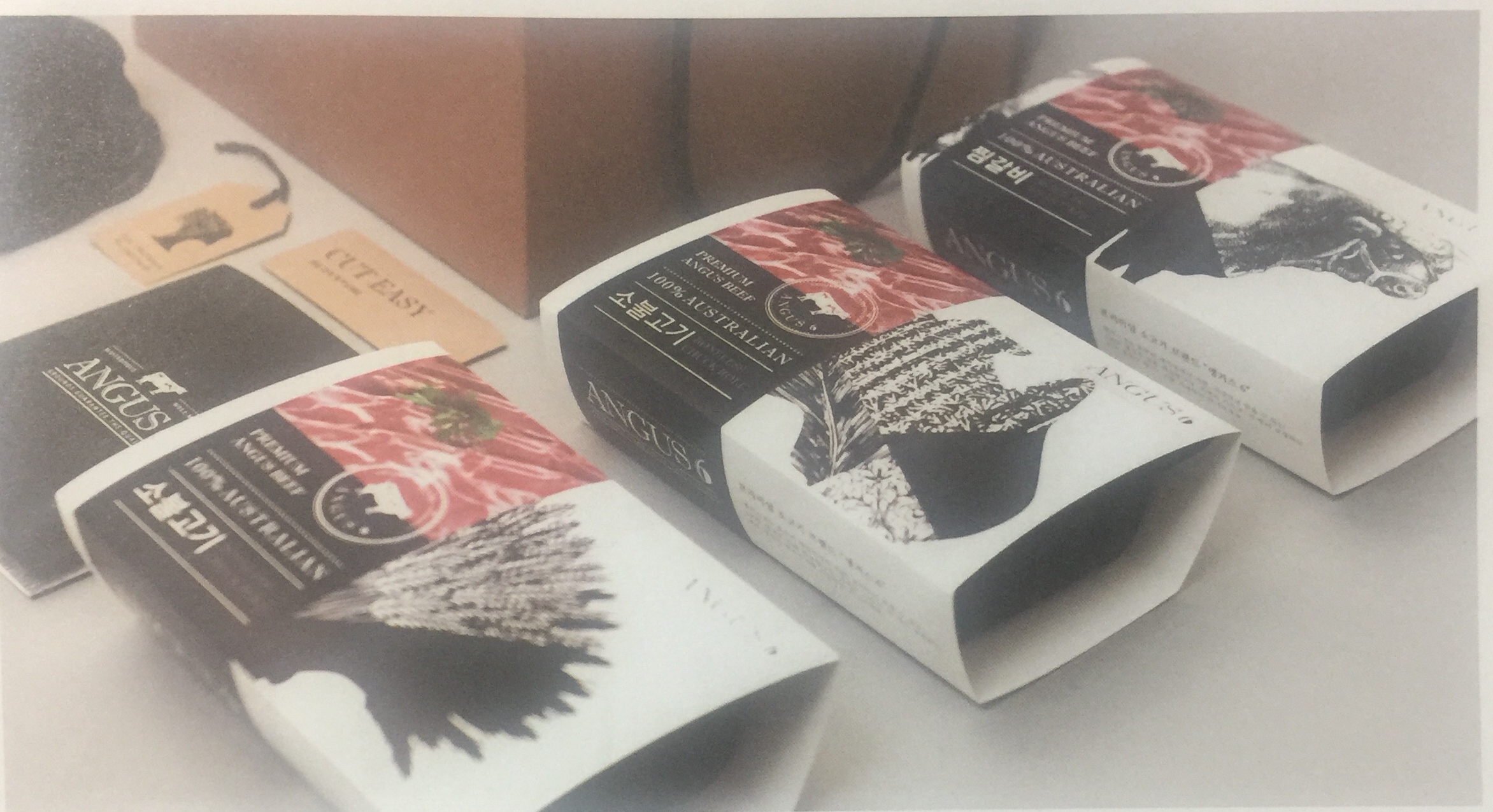 體現(xiàn)品牌高端、奢華的生鮮牛肉包裝設計