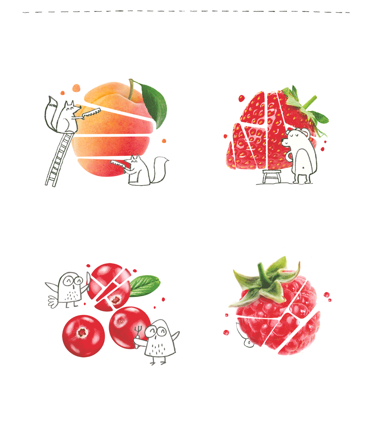 活潑的果醬，漿果包裝設(shè)計